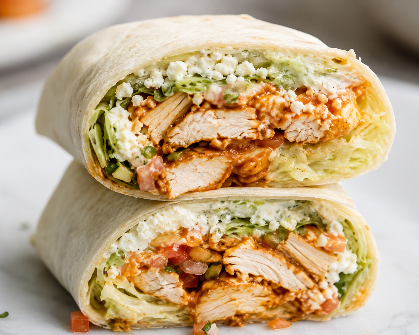 Protein Buffalo Burrito( Lettuce-Cheese-Pico-Ranch)