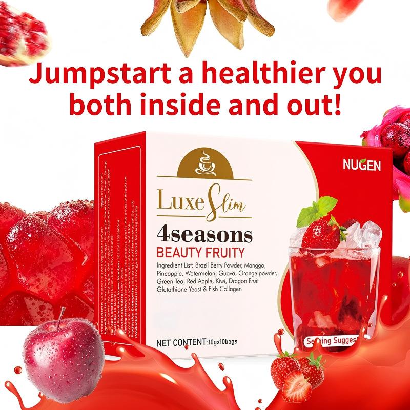Pre-Order! Luxe Slim Beauty Fruity Mix - 4 Seasons Natural Fruit & Tea Blend
