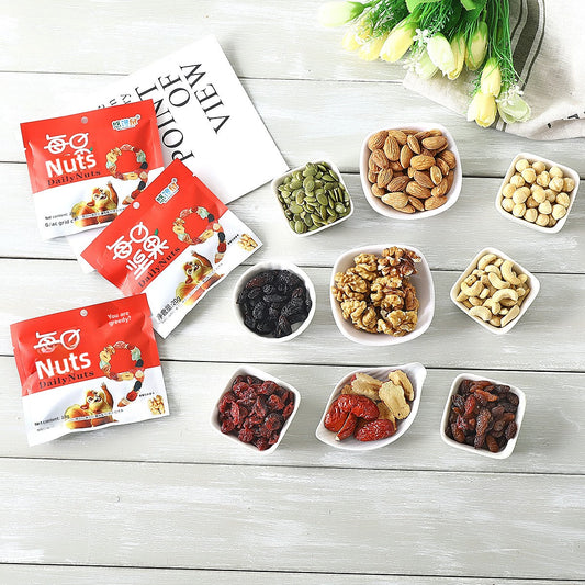 Pre-Order! Daily Mixed Nuts & Almonds Snacks 20g Per Bag Children's Nutritious Dried Fruits New Year's Gift Ready Eat