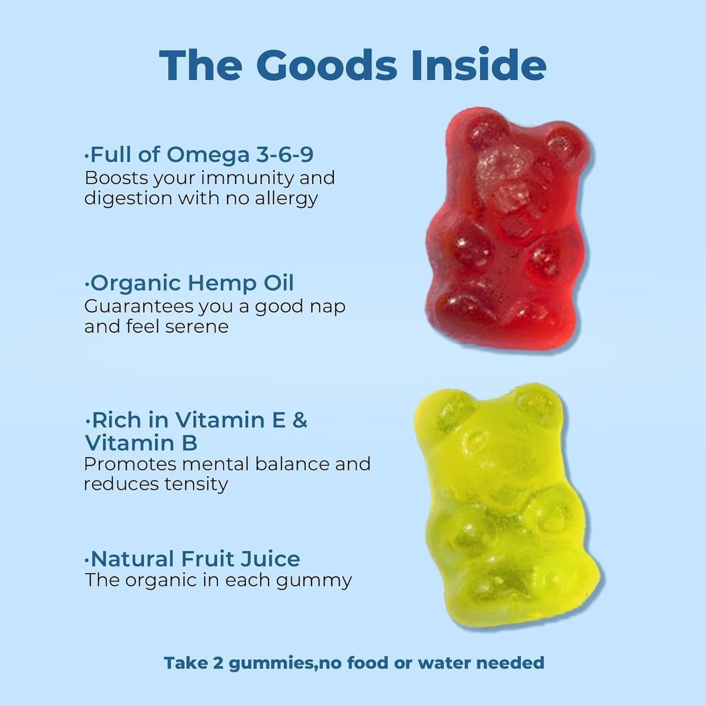 Hemp Gummies Advanced Extra Strength- High Potency Natural Hemp Oil Extract Gummy, Great for Peace & Relaxation,Naturals Fruit Flavors - Made in USA