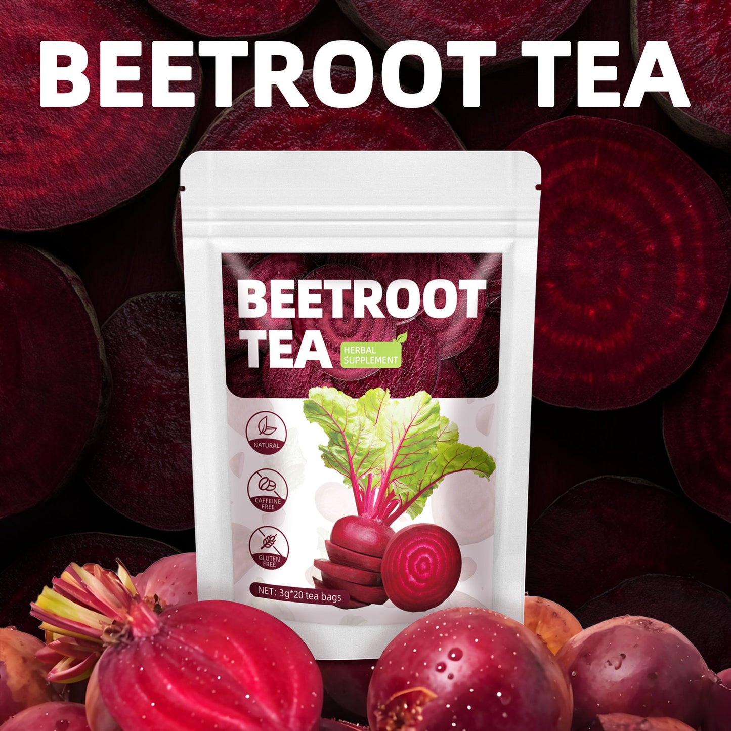 Pre-Order! Healthy Handmade Beetroot Health Tea Small Bags High Grade