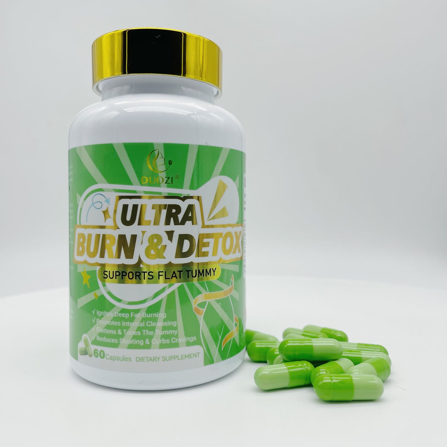 Pre-Order! OEM Ultra Burn & Detox Capsules, Thermogenic Fat Burner for Flat Tummy & Appetite Control, Weight Management Supplement