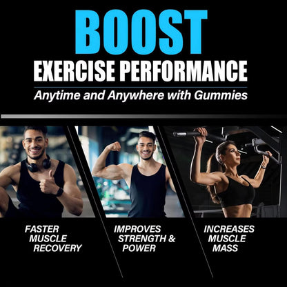Pre-Order! Creatine Gummies Customized Flavor Pre Workout Supplement 5000mg Creatine Monohydrate Gummies