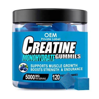 Pre-Order! Creatine Gummies Customized Flavor Pre Workout Supplement 5000mg Creatine Monohydrate Gummies