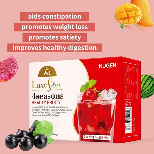 Pre-Order! Luxe Slim Beauty Fruity Mix - 4 Seasons Natural Fruit & Tea Blend