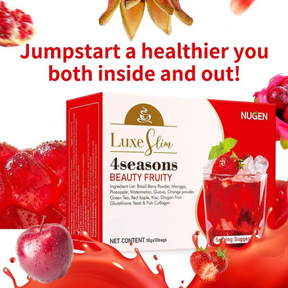 Pre-Order! Luxe Slim Beauty Fruity Mix - 4 Seasons Natural Fruit & Tea Blend
