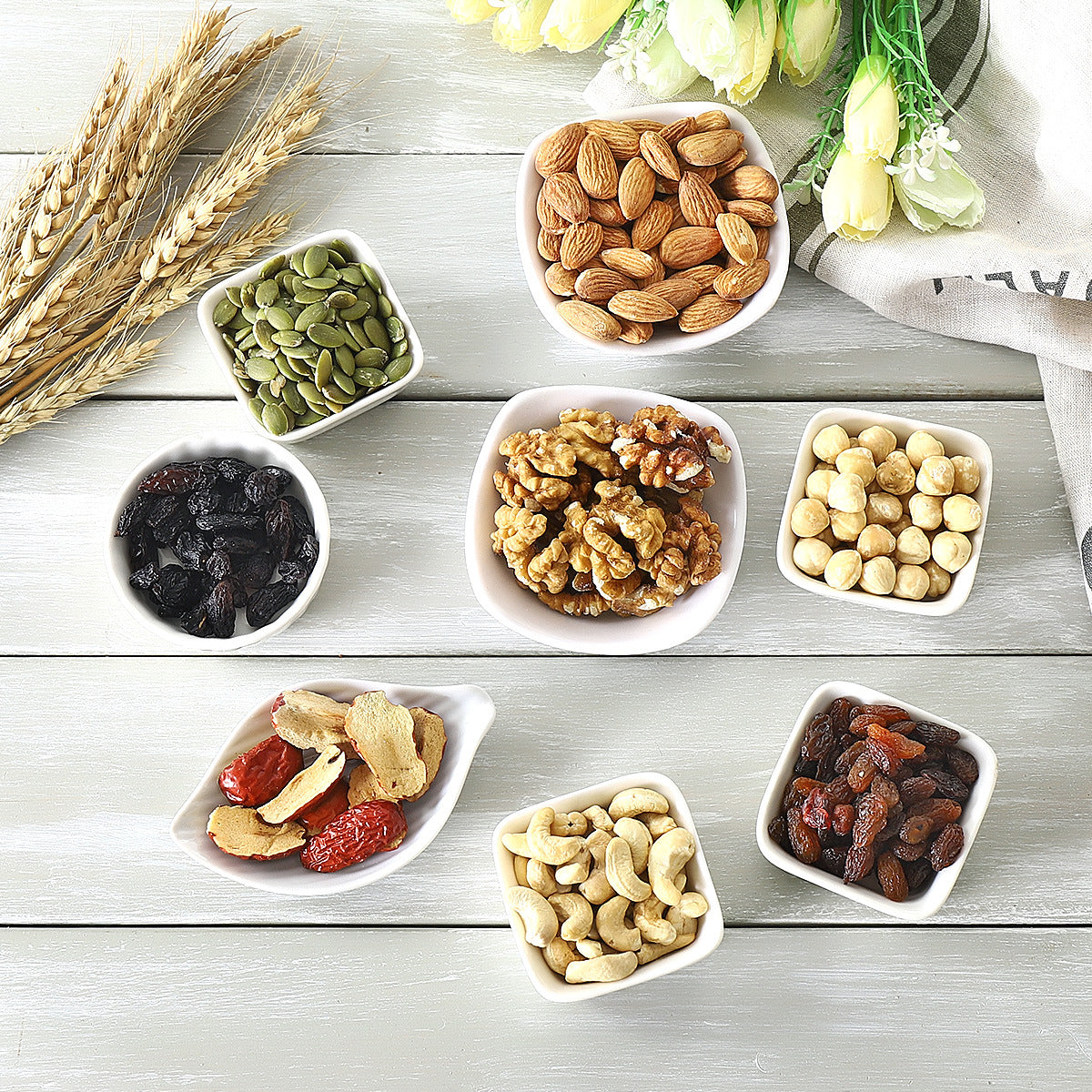 Pre-Order! Daily Mixed Nuts & Almonds Snacks 20g Per Bag Children's Nutritious Dried Fruits New Year's Gift Ready Eat