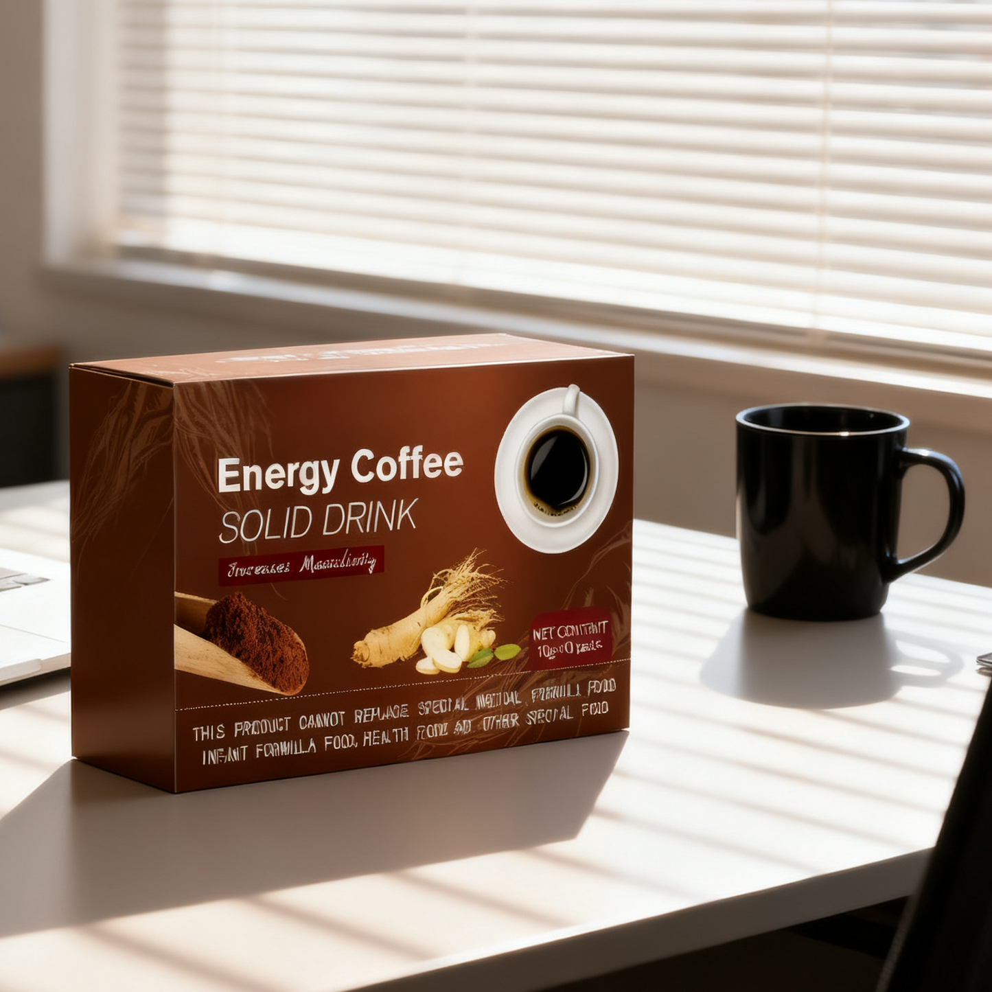 Pre-Order! Premium Ginseng Coffee Instant Energy Boost 100% Natural Fatigue Relief Focus Enhancer Bulk Sachets OEM