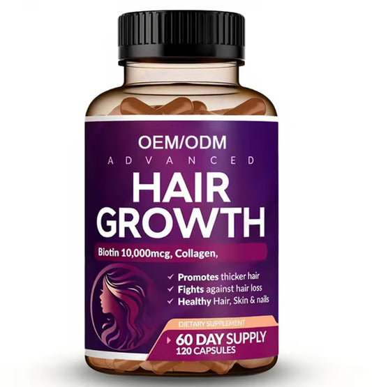 Pre-Order! 24-in-1 Advanced Hair Vitamin Capsules Saw Palmetto Biotin Collagen Healthcare Supplements for Adults Hair Skin Nails Care