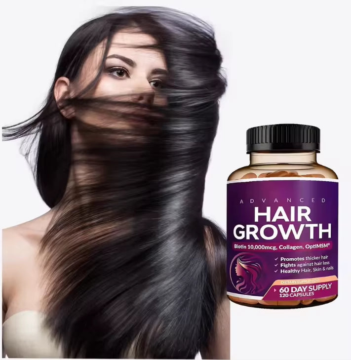 Pre-Order! 24-in-1 Advanced Hair Vitamin Capsules Saw Palmetto Biotin Collagen Healthcare Supplements for Adults Hair Skin Nails Care