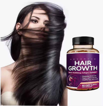 Pre-Order! 24-in-1 Advanced Hair Vitamin Capsules Saw Palmetto Biotin Collagen Healthcare Supplements for Adults Hair Skin Nails Care