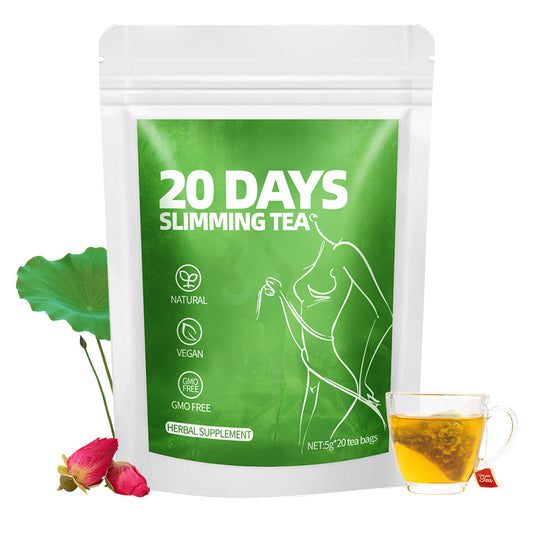 Pre-Order! Lazy Person's Herbal Tea with Moringa Leaves Tangerine Peel Sugar-Free Tea Bags 20 Days Slimming Tea