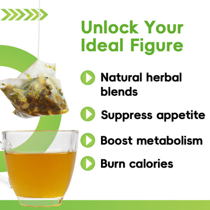 Pre-Order! Lazy Person's Herbal Tea with Moringa Leaves Tangerine Peel Sugar-Free Tea Bags 20 Days Slimming Tea