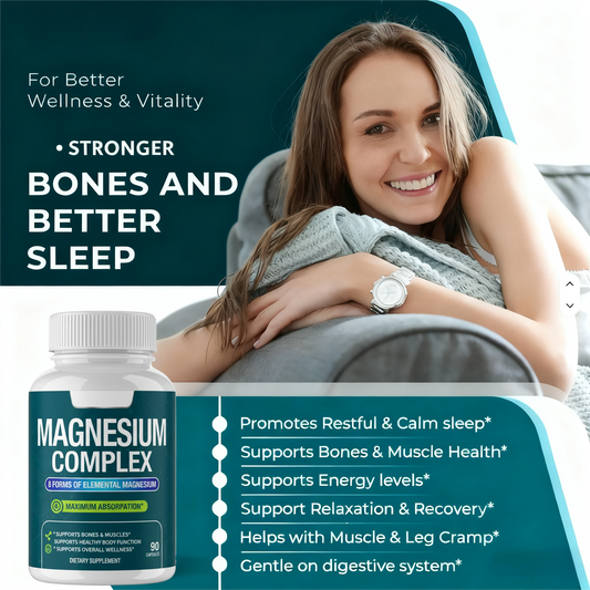 Pre-Order! Magnesium Glycinate Capsules Complex - Natural Minerals for Daily Support