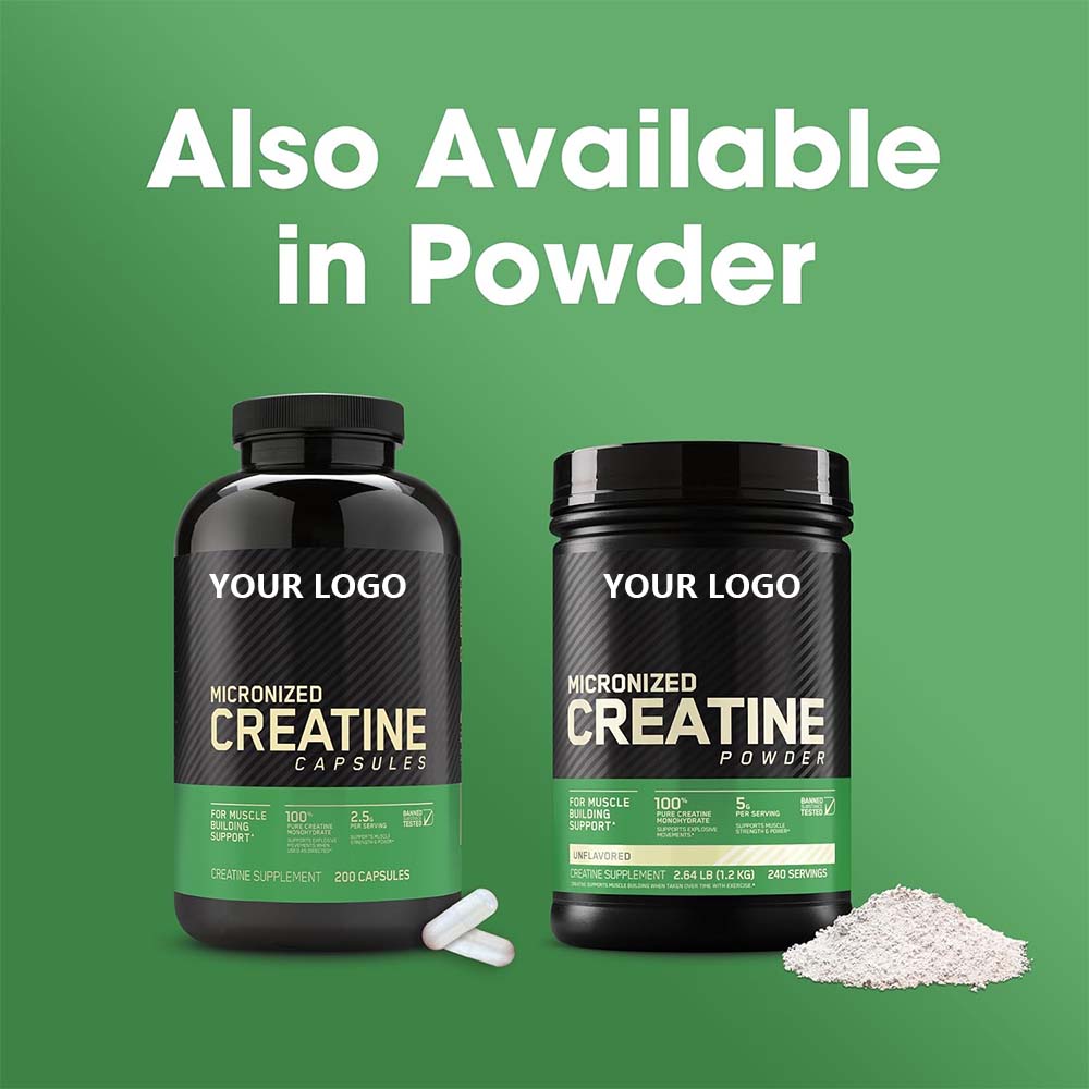 Pre-Order! OEM Nutrition Micronized Creatine Monohydrate Capsules Support Muscle Building Supplements Capsule
