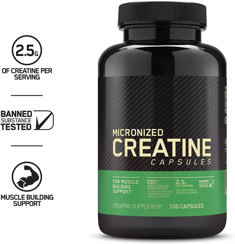 Pre-Order! OEM Nutrition Micronized Creatine Monohydrate Capsules Support Muscle Building Supplements Capsule