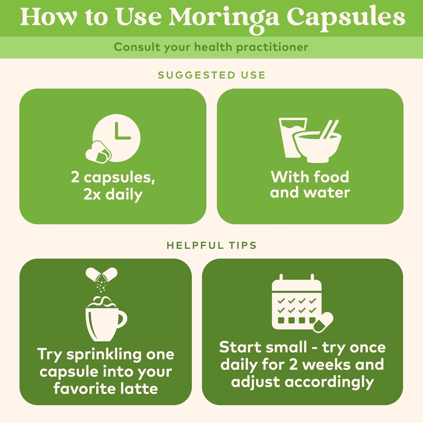 ORGANIC INDIA Moringa Capsules Organic - Moringa Leaf Supplement, Green Superfood Supplement, Pure Supergreen, Vegan Greens, Nature's Multivitamin, Vegan, Gluten-Free - 60 Capsules